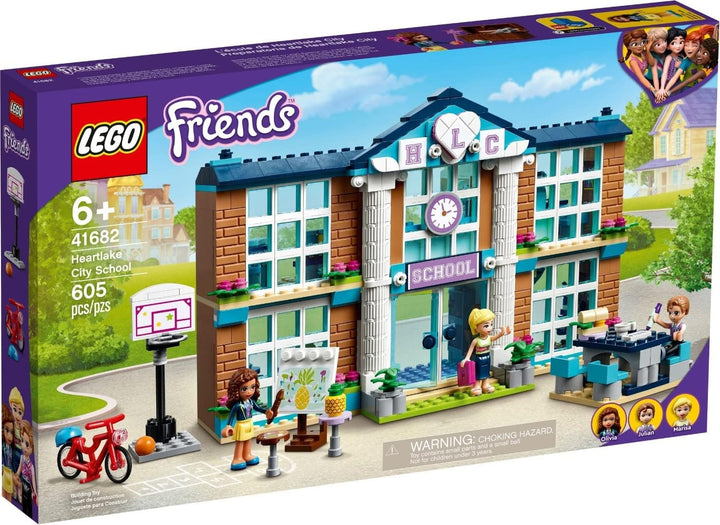 LEGO 41682 Friends Heartlake City Schule, Spielzeug ab 6 Jahre für Mädchen und Jungen mit Mini Puppe