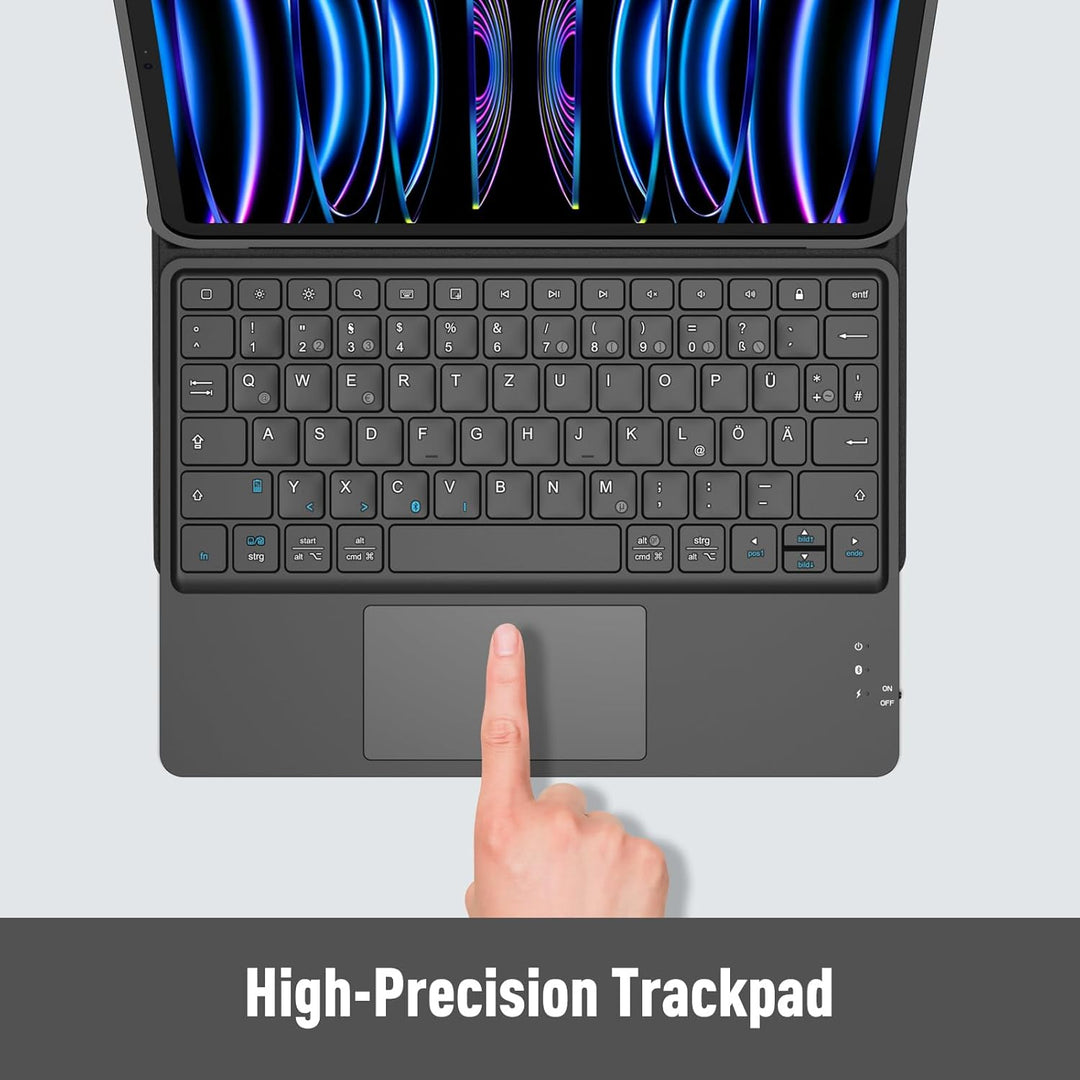 FINTIE Tastatur Hülle für iPad Pro 11 2022/2021 / 2020/2018, iPad Pro 11 Hülle mit magnetisch Abnehm
