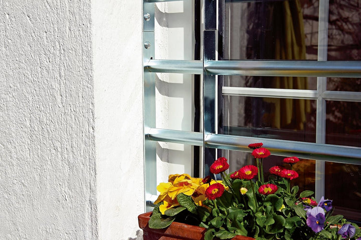 Alberts 563691 Fenstergitter Secorino Basic | Ausziehbar für Fenster aussen | Einbruchschutz Gitter