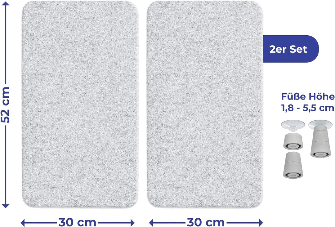 Herdabdeckplatte Universal mit Sicherheitsfolie 2er Set
