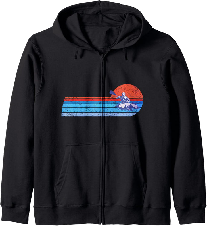 Kajaker Vintage Kajaking Kajak-Rafting Kapuzenjacke
