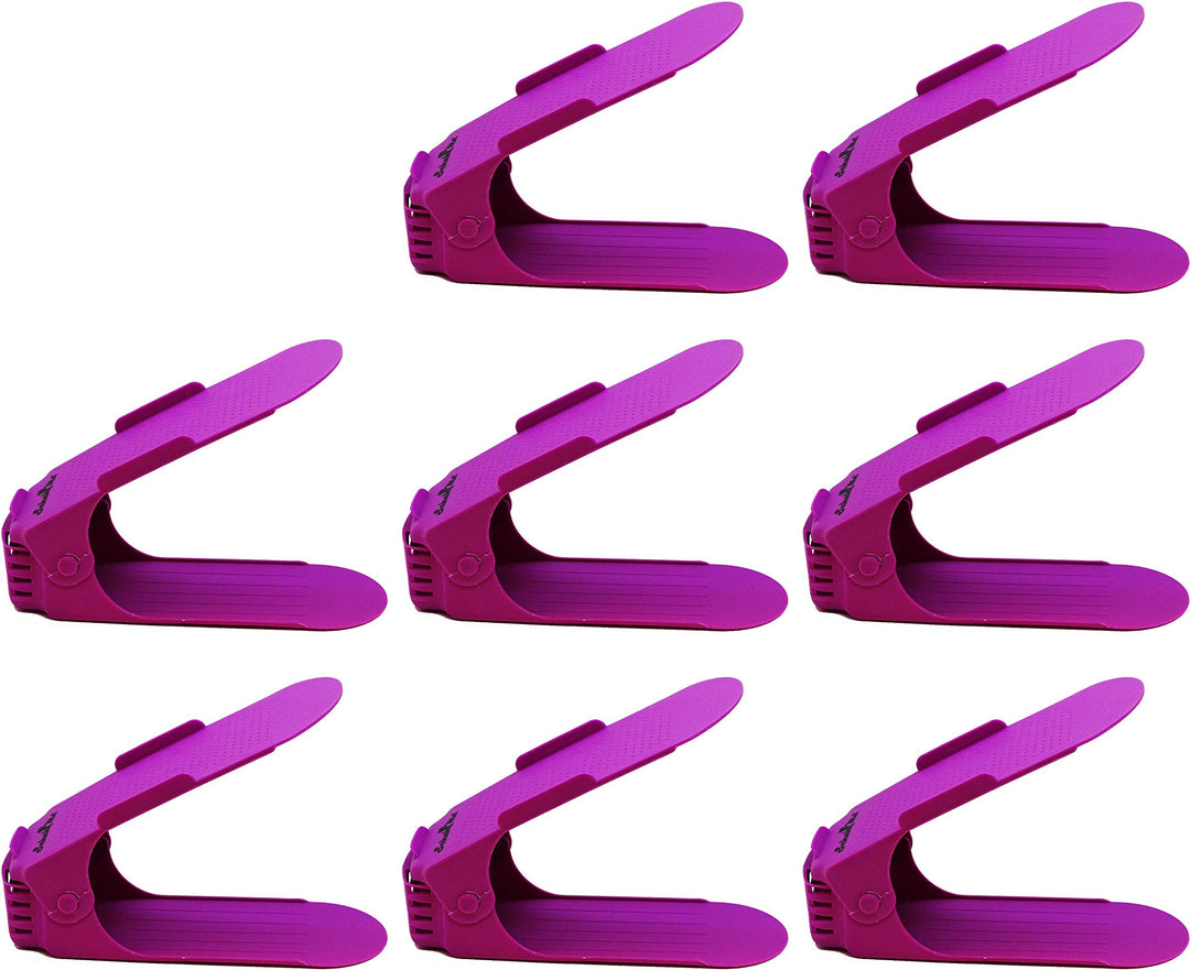 8 x Verstellbarer Profi Schuhstapler Schuhorganizer Schuhhalter – Magic Shoe Rack Organizer - Sparse