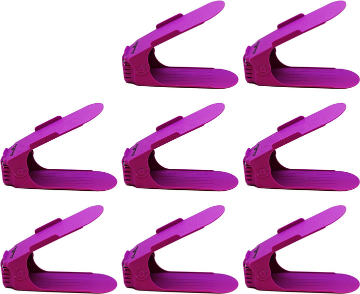 8 x Verstellbarer Profi Schuhstapler Schuhorganizer Schuhhalter – Magic Shoe Rack Organizer - Sparse