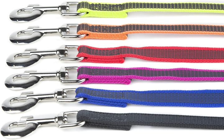 IDC Color &amp; Gray gumierte Leine, 20 mm x 10 m mit Schlaufe, Schwarz-Grau Schwarz-Grau 20 mm x 10 m (