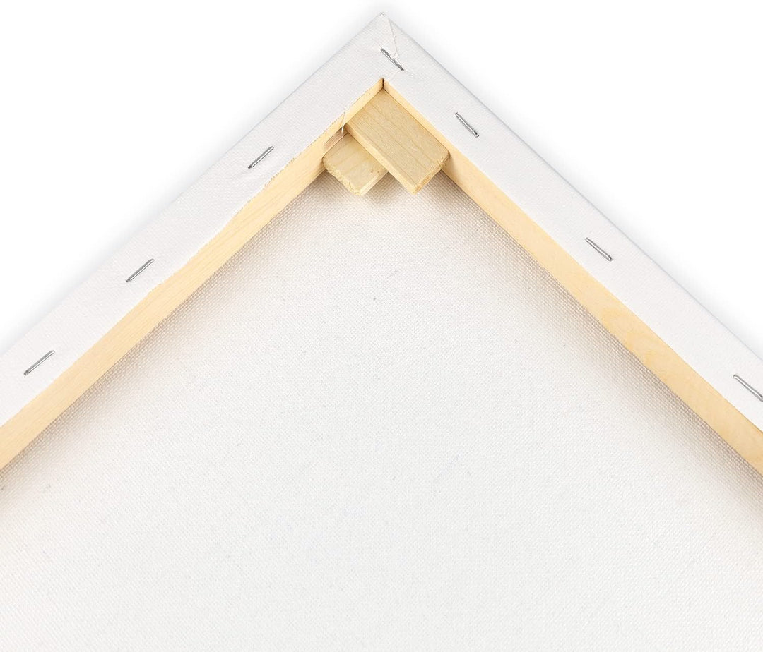 Stylex 28662-P6 - Keilrahmen 40 x 60 cm, mit Leinwand aus 100 % Baumwollgewebe bespannt, grundiert,