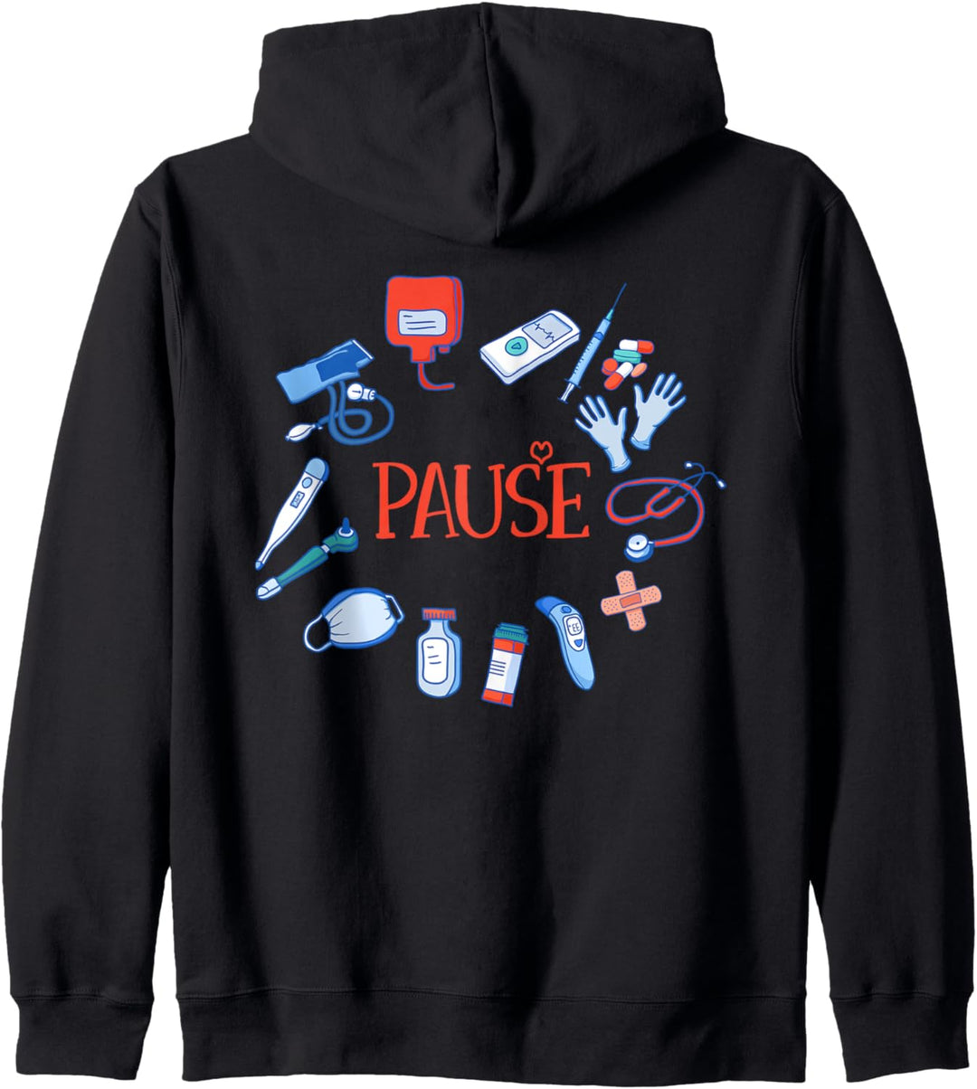 Pausenjacke Krankenschwester Pflegekraft Altenpflege Pflege Kapuzenjacke