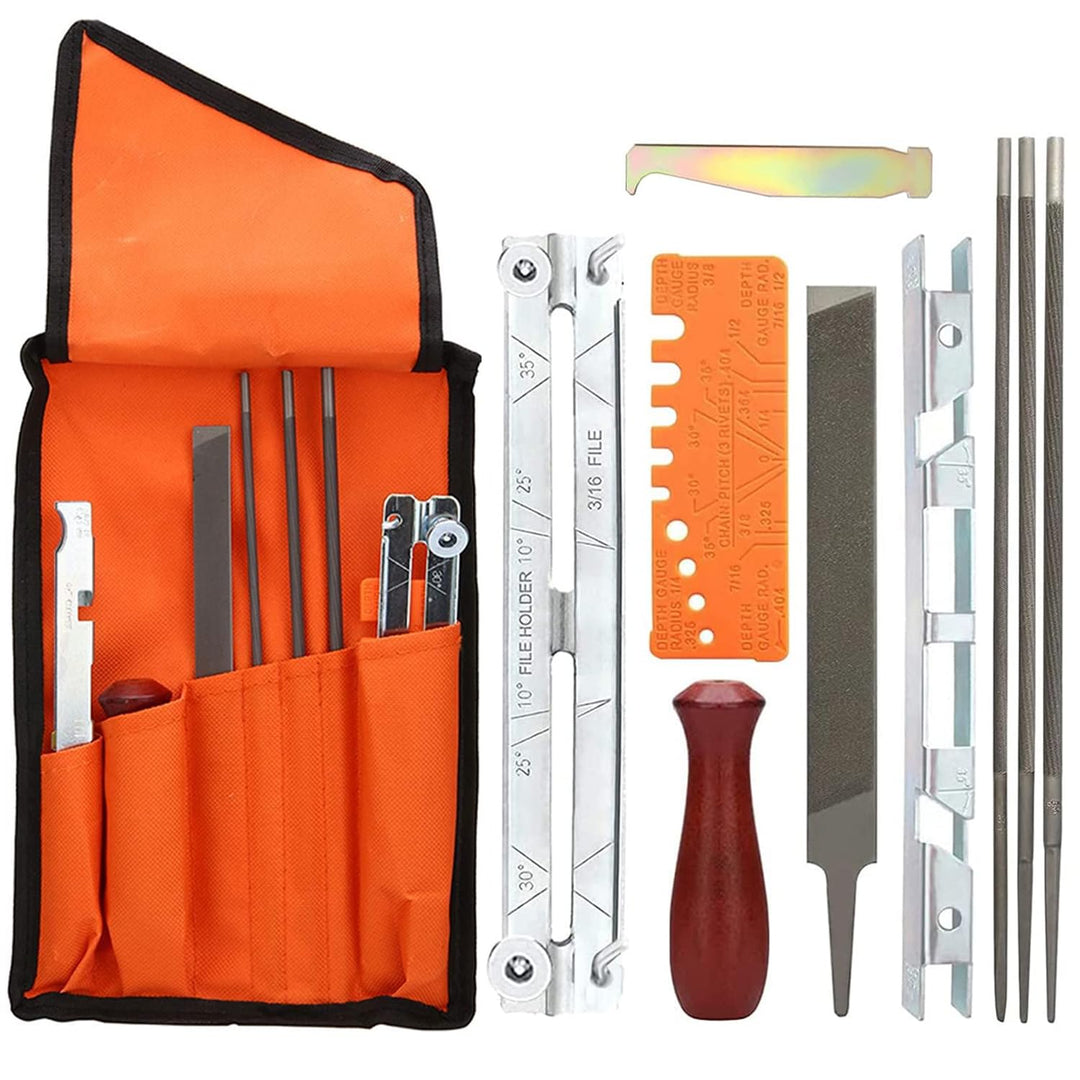 Kettensägen Schärffeilen Kit Sägeketten Feilen Chainsaw Sharpening Files Kit Universal Chainsaw File