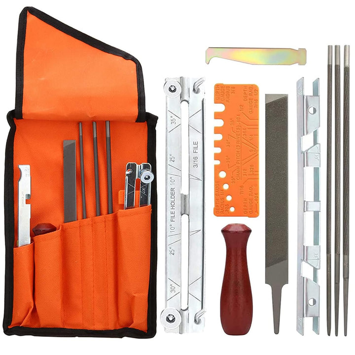Kettensägen Schärffeilen Kit Sägeketten Feilen Chainsaw Sharpening Files Kit Universal Chainsaw File