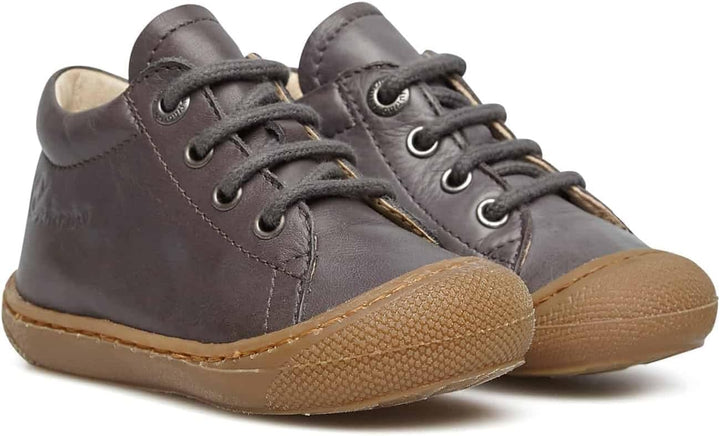 NATURINO Lauflernschuhe aus Leder mit Wollfutter, 17 EU Antracite