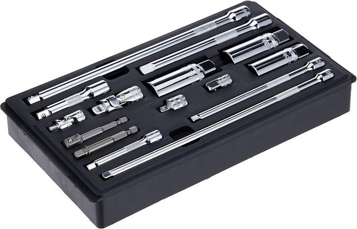 Stanley Tools DWMT73807 Robuster Steckschlüsselsatz, 15-teilig, 3/8 Zoll und 1/4 Zoll Antrieb
