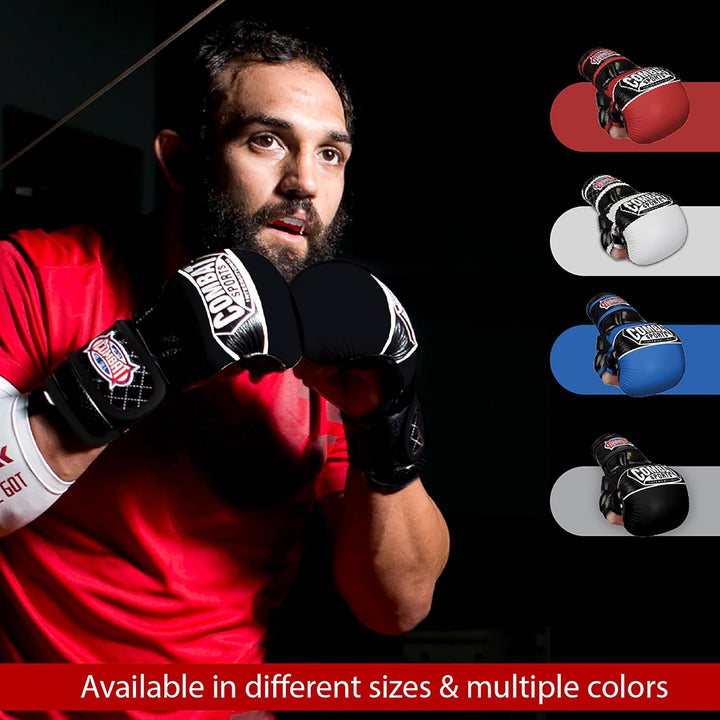 Combat Sports Max Strike MMA-Trainingshandschuhe, offene Handfläche, Fingerlose Handschuhe für MMA,