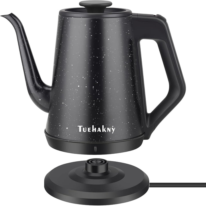 Schwanenhals Wasserkocher 1.0L, Kitchen Aid Wasserkocher 1000W, 100% Edelstahl Teekocher Elektrisch,