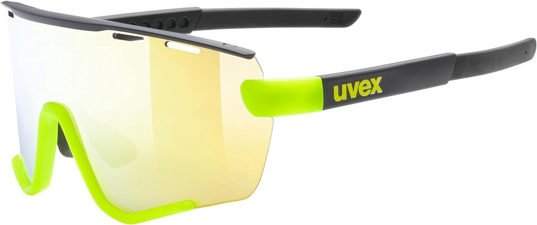 uvex Unisex Sportstyle 236 Set Sportbrille (1er Pack) Einheitsgrösse black yellow matt/yellow, Einhe