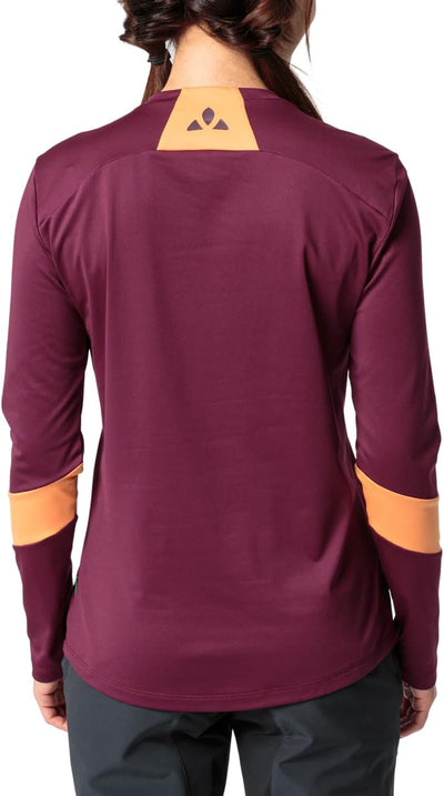 VAUDE Damen Women's Qimsa Ls Logo Shirt T-Shirt 36 Cassis, 36 Cassis