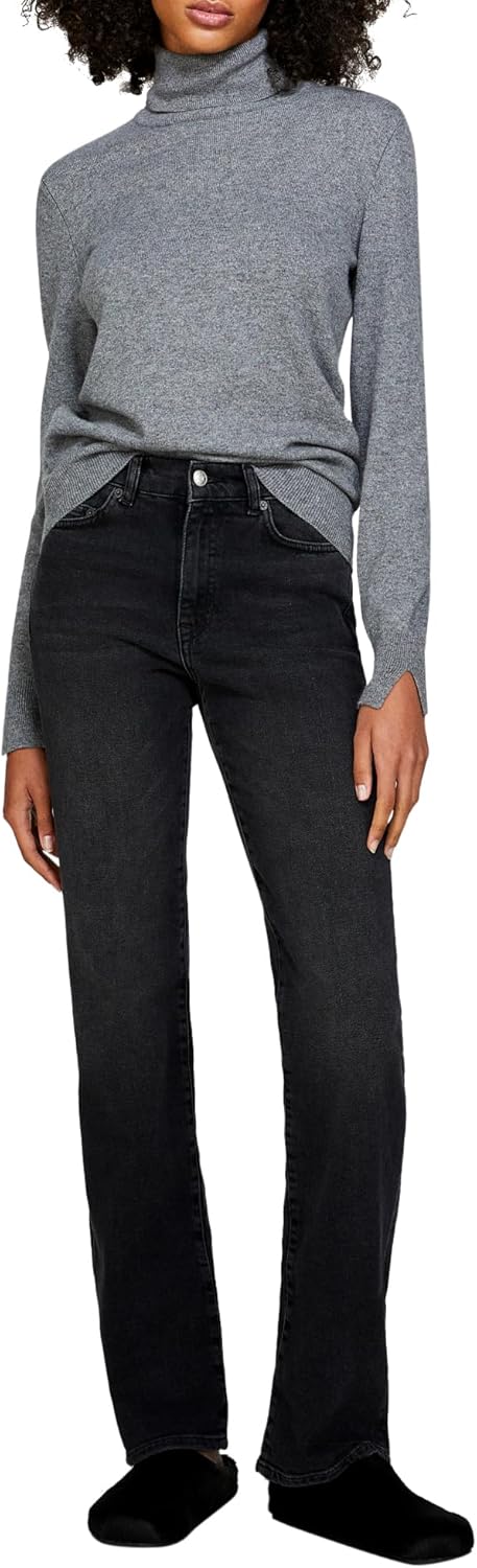 SISLEY Damen Pants 28 Black Denim 800, 28 Black Denim 800
