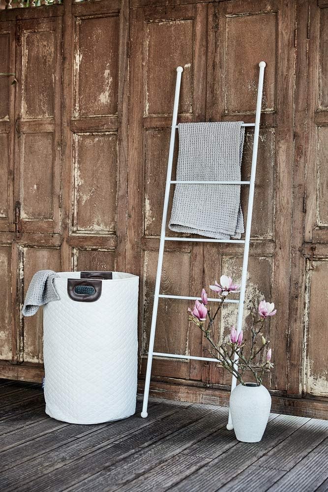 WENKO Wäschesammler Wabo Beige - Wäschekorb Fassungsvermögen: 75 l, Polyester, 40 x 60 x 40 cm, Beig