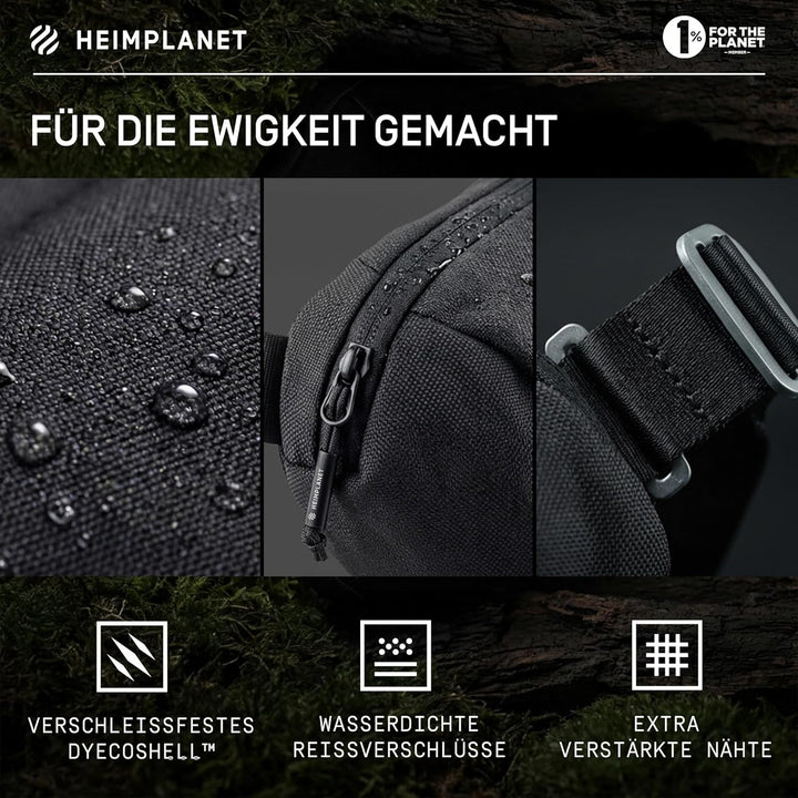HEIMPLANET Original | Transit Line Sling Pocket | Wasserfeste Hüfttasche aus hochwertigem DYECOSHELL
