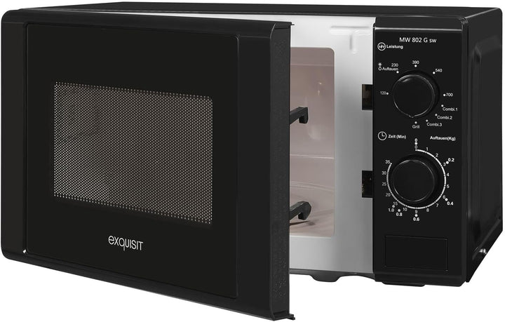 Exquisit MW900-030G Mikrowelle 20L 1000W Grill schwarz