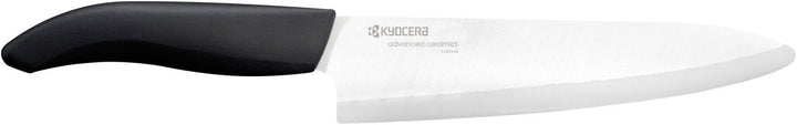 Kyocera GEN Serie, kleines Keramik-Kochmesser, Klingenlänge 18 cm, schwarzer Griff, 30,2 x 4,4 x 1,9