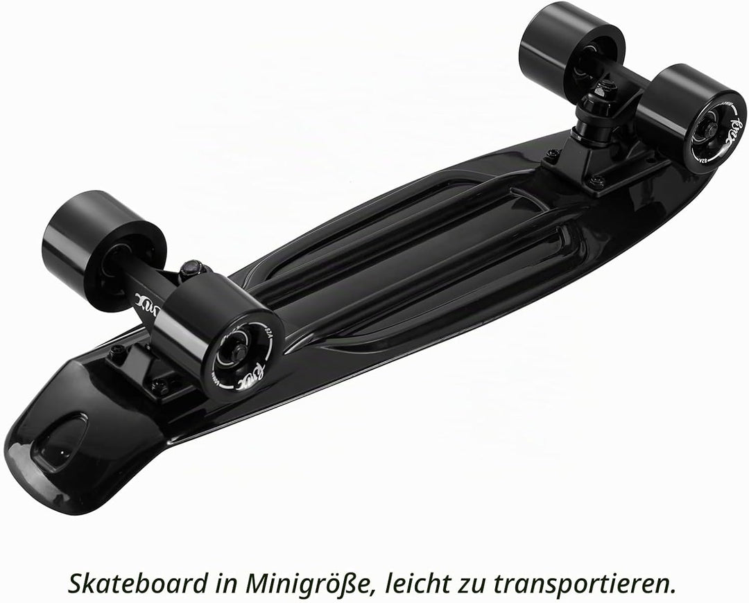 KMX 55,9 cm Mini Cruiser Skateboard für Jungen Mädchen und Jugendliche, komplettes Anfänger-Skateboa