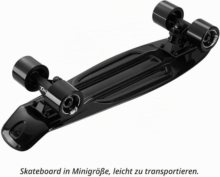 KMX 55,9 cm Mini Cruiser Skateboard für Jungen Mädchen und Jugendliche, komplettes Anfänger-Skateboa
