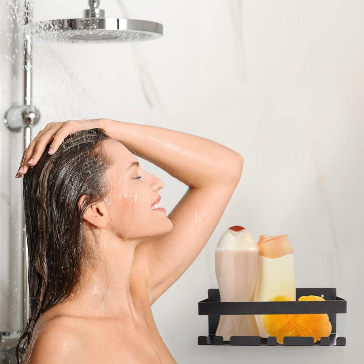 Joeji's Duschablage Edelstahl - 3M Selbstklebend Ohne Bohren - Duschregal Bad - Ablage Dusche Halter