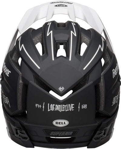 BELL Herren Super Air Helm S Matte Black/White Fasthouse, S Matte Black/White Fasthouse