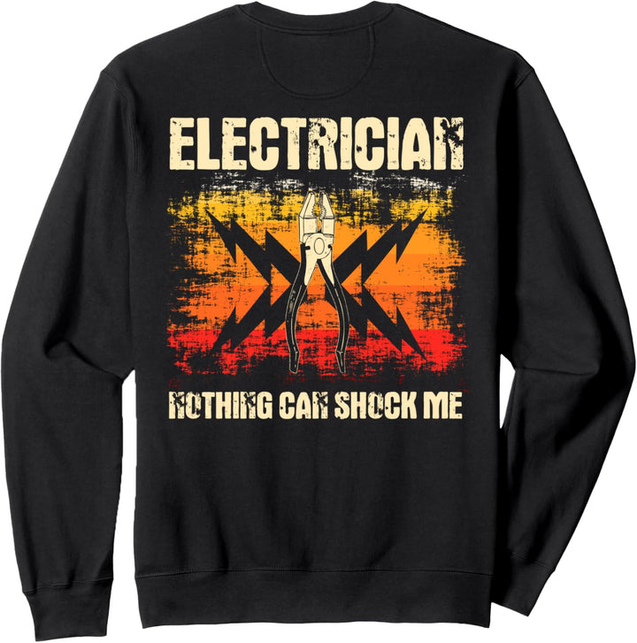 Elektriker Design auf der Rückseite der Kleidung Sweatshirt