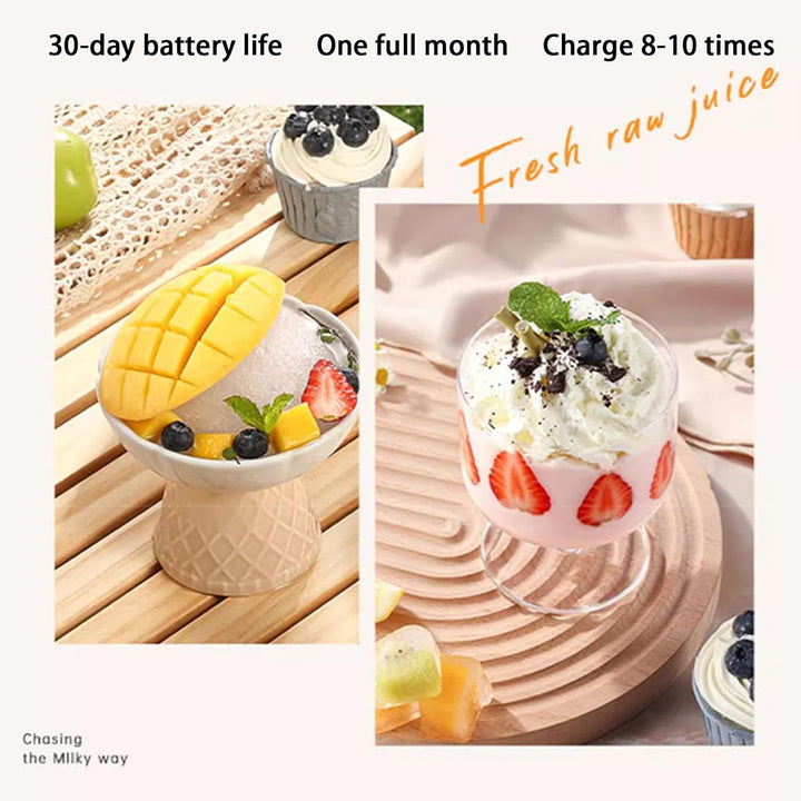 Tragbarer Mixer, tragbarer persönlicher Mixer, Saftflaschenmischer, wiederaufladbar, Reise-Entsafter