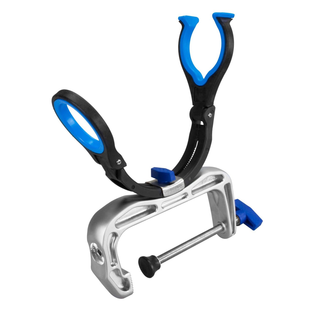 Waterside Bootsrutenhalter X-Wide – 130mm Klemmbreite – Aluminiumzwinge & Robuster Kunststoff – 360°