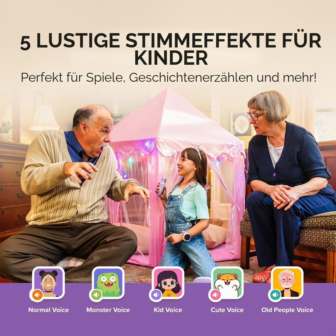 myFirst Voice 2 Karaoke für Kinder – Tragbare kabellose Karaoke-Maschine mit Bluetooth, Echo-Verstär