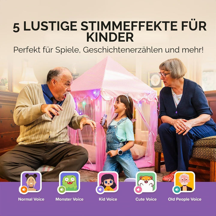 myFirst Voice 2 Karaoke für Kinder – Tragbare kabellose Karaoke-Maschine mit Bluetooth, Echo-Verstär