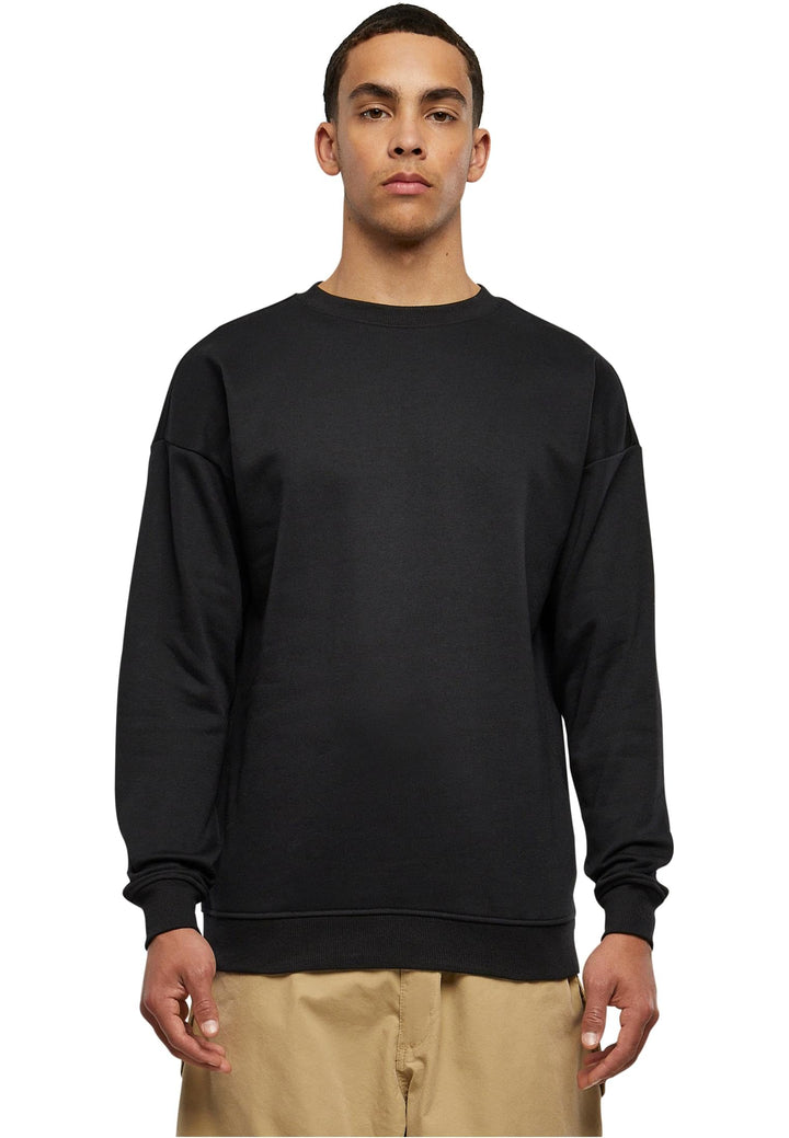 Urban Classics Herren Sweatshirt Sweat Crewneck, Pullover mit breiten Rippbündchen für Männer in vie
