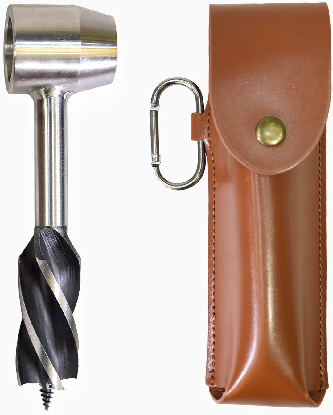 Survival Tool für Bushcraft-Siedler, manueller Bohrerschlüssel, Scotch Eye-Schneckenbohrer und Handl