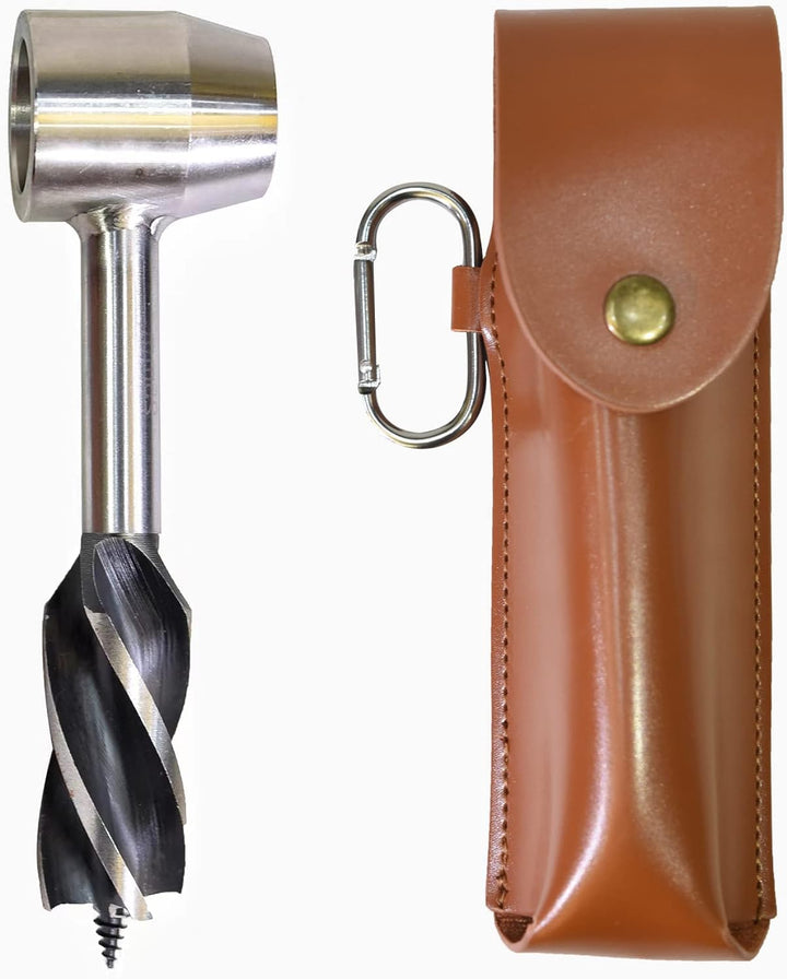 Survival Tool für Bushcraft-Siedler, manueller Bohrerschlüssel, Scotch Eye-Schneckenbohrer und Handl