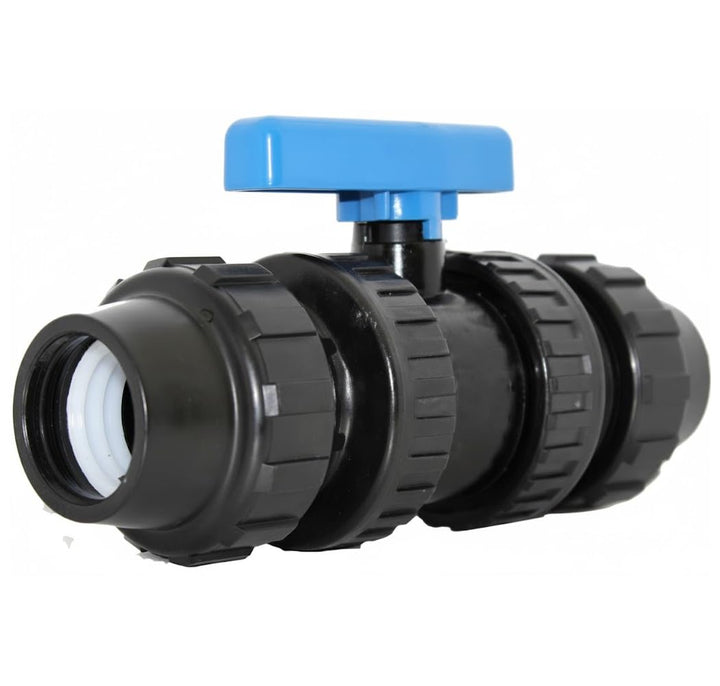 Suinga - VENTIL PVC 40MM ANSCHLUSS POLYETHYLEN. Absperrventil zum Verbinden von zwei landwirtschaftl