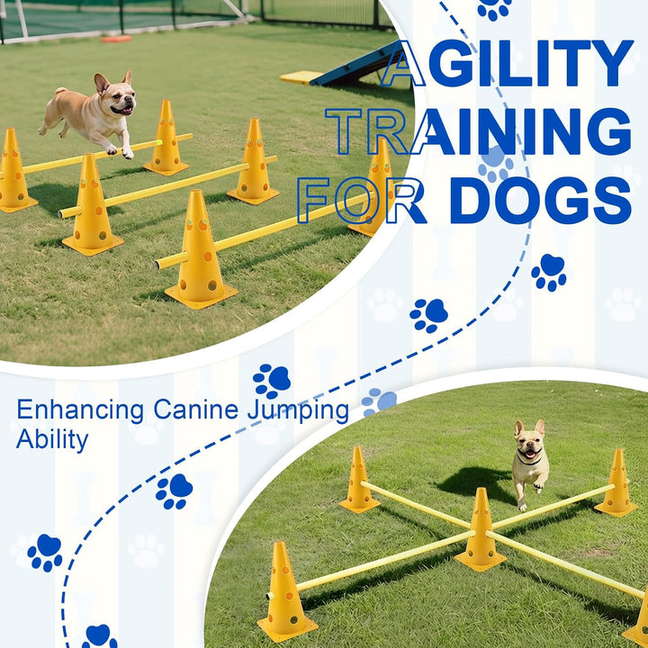 Agility Set Hunde Klein, Kinder Agility Trainingsgerät, Hindernisse für Pferde & Hundeparcours, Kege