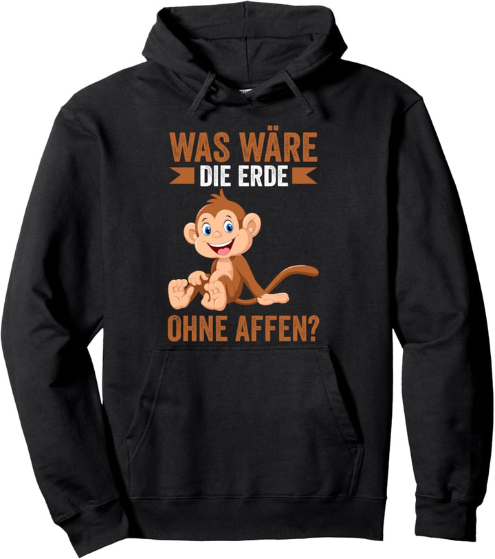 Umweltschutz Affe Pullover Hoodie