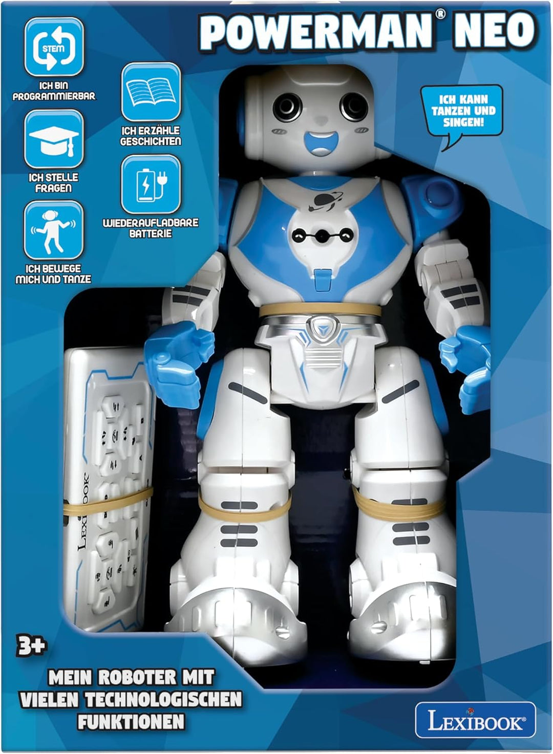 Lexibook, Powerman Neo, Mein Roboter voller Technologie, Fernbedienung und Gestensteuerung, Lernakti