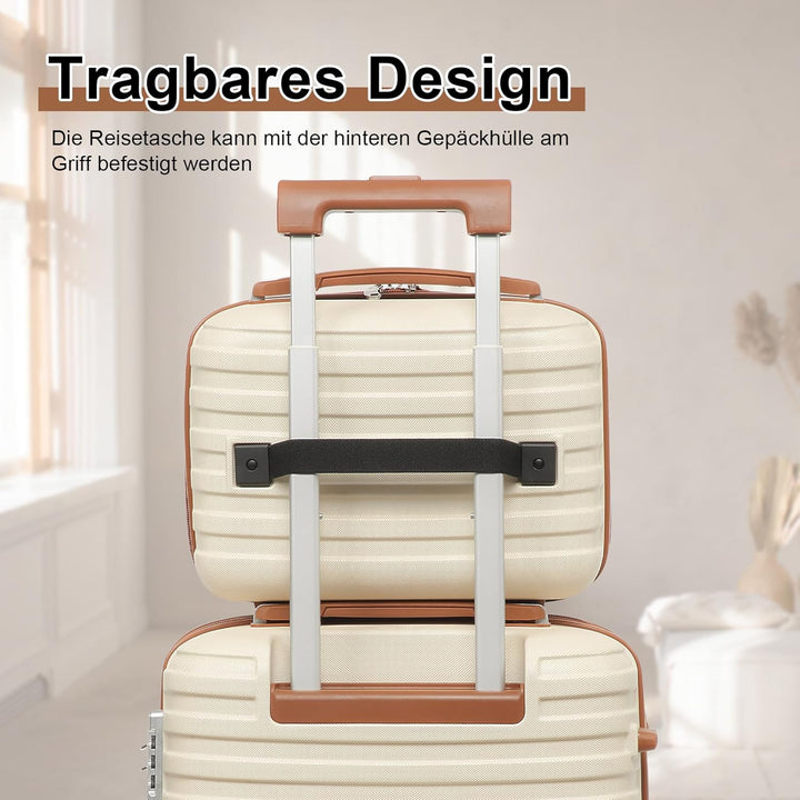 Joyway Kofferset Reisekoffer Set 6tlg Hartschale mit Beautycase Kosmetikkoffe mit 4 Rollen und TSA-S