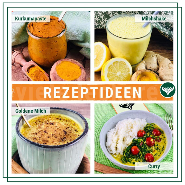 Azafran BIO Kurkuma Pulver, Kurkumawurzel fein gemahlen, Kurkumapulver als Gewürz oder für Curcuma T