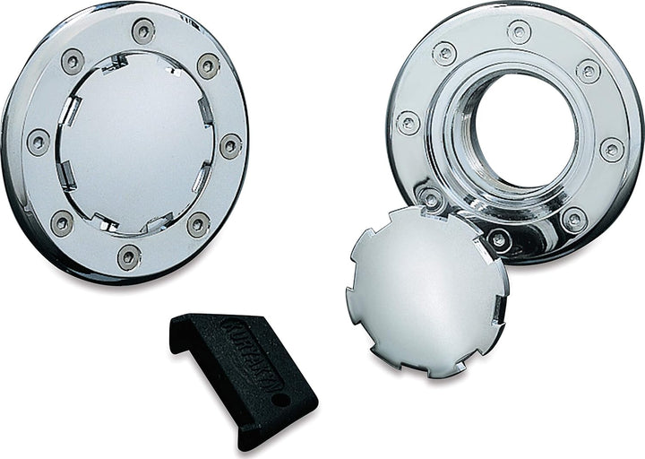 Kuryakyn 8310 Unterputz-Gasdeckel Non-Vented Linksgewinde, Non-Vented Linksgewinde