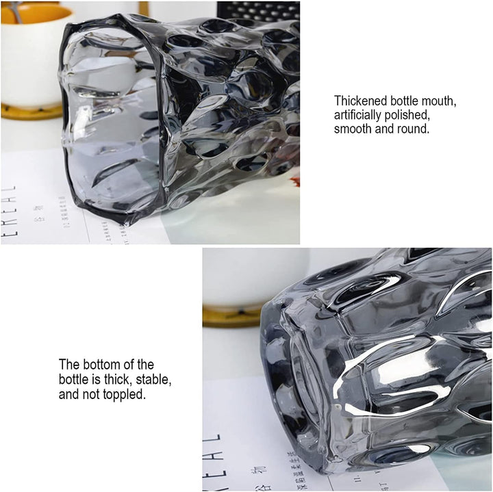 Glas Blumenvase, Moderne minimalistische Vase Nordic Glass Floral Handmade Flower Arrangement Dekora