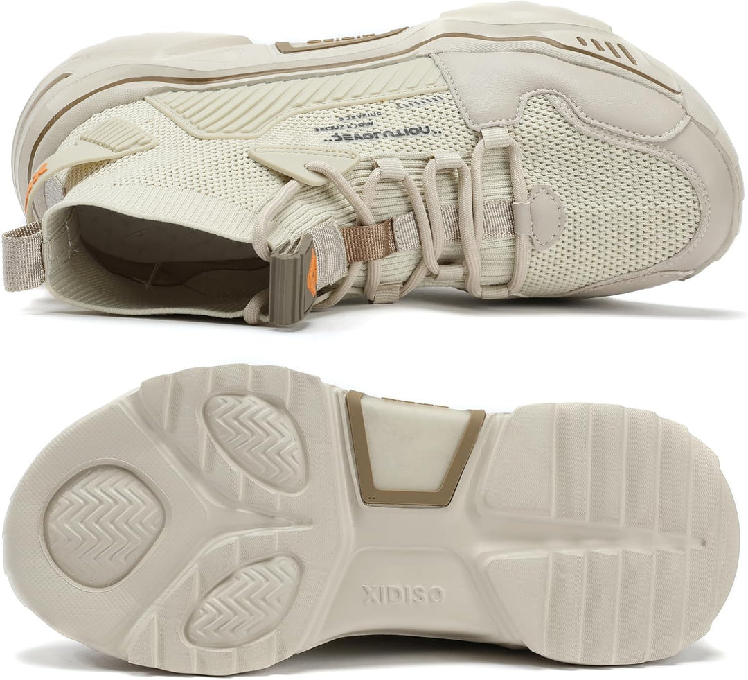 FUSHITON Herren Sportschuhe Turnschuhe Gym Leicht Hohe Schuhe Outdoor Fitnessschuhe Freizeitschuhe S