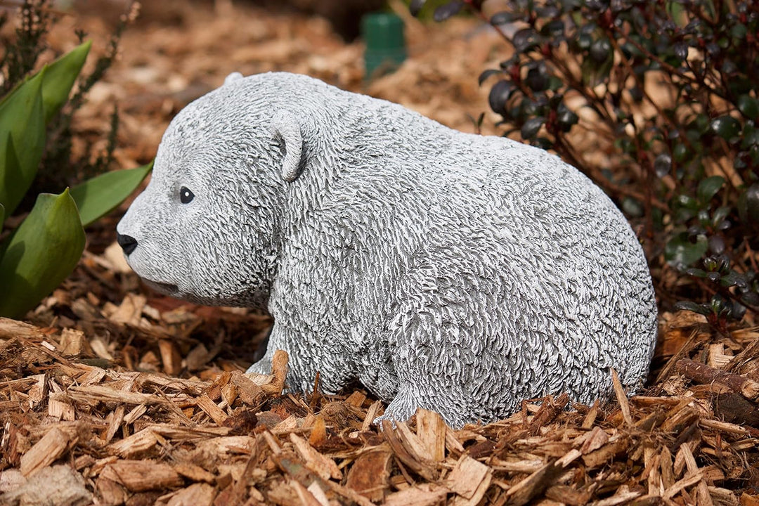 stoneandstyle Steinfigur Bär Bärchen, Frost- und wetterfest bis -30°C, massiver Steinguss