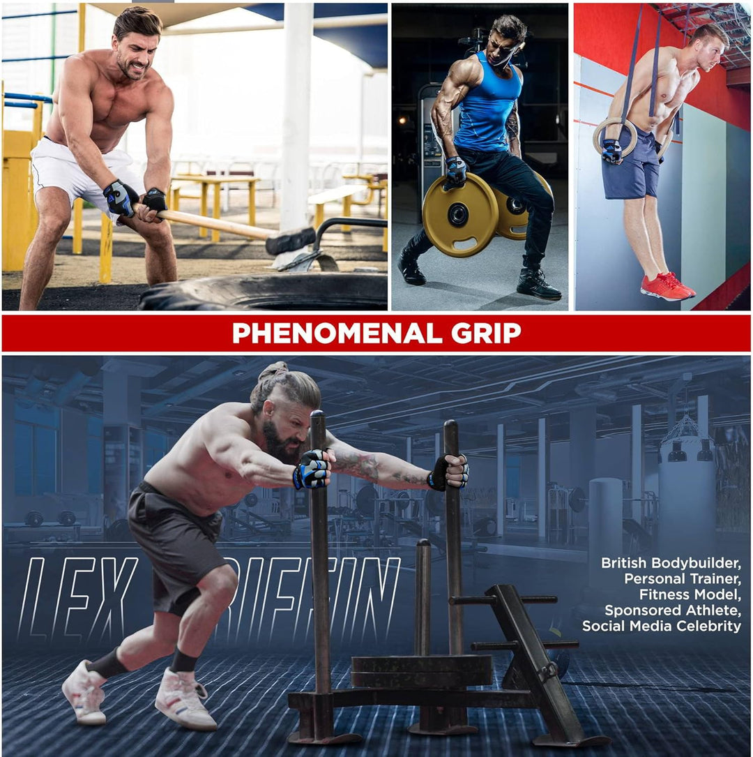 RDX Fitness Handschuhe Damen Herren, Gewichtheben Trainingshandschuhe Krafttraining, rutschfest Gym