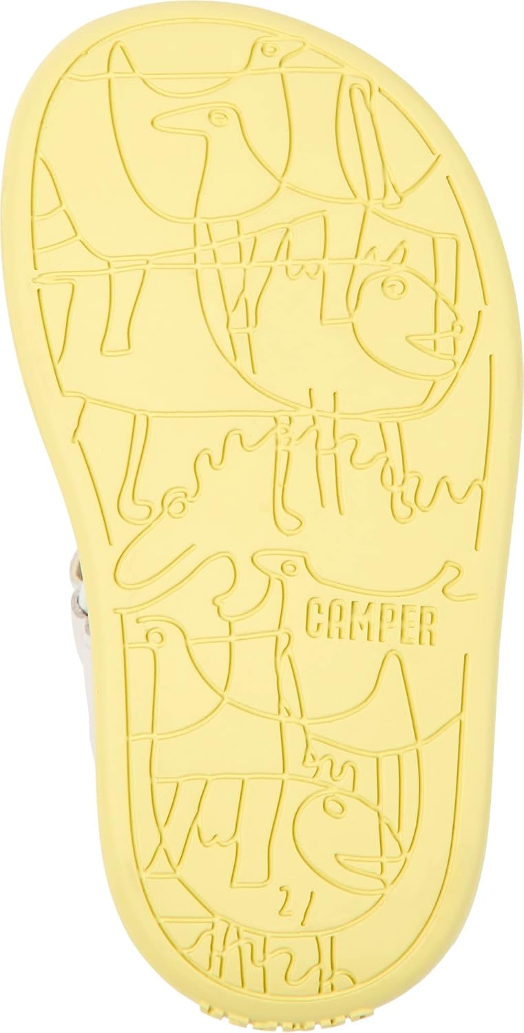 Camper Baby-Mädchen Bicho K800523 Flat Sandal 25 EU Weiss 001 Tws, 25 EU Weiss 001 Tws