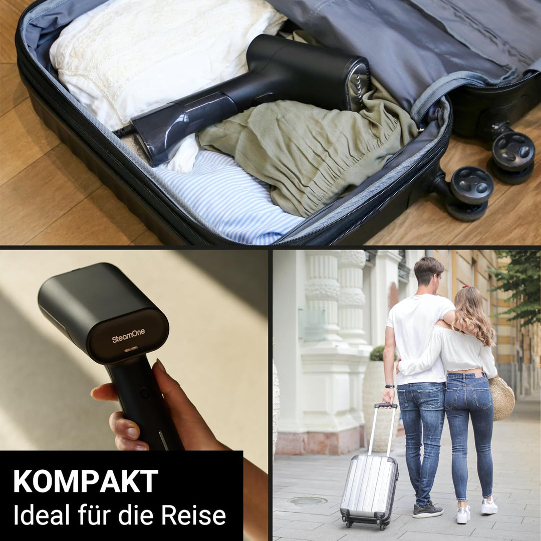 SteamOne-Steamer &amp; Dampfglätter mit 1800W, 28g/min-EUDTC120B Simon XL - Dampfbügler mit 4min Autonom