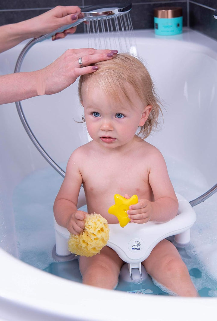 Rotho Babydesign Badesitz, mit Scharnierring und Kindersicherung, 7-16 Monate, bis zu 13 kg, BPA-, 3