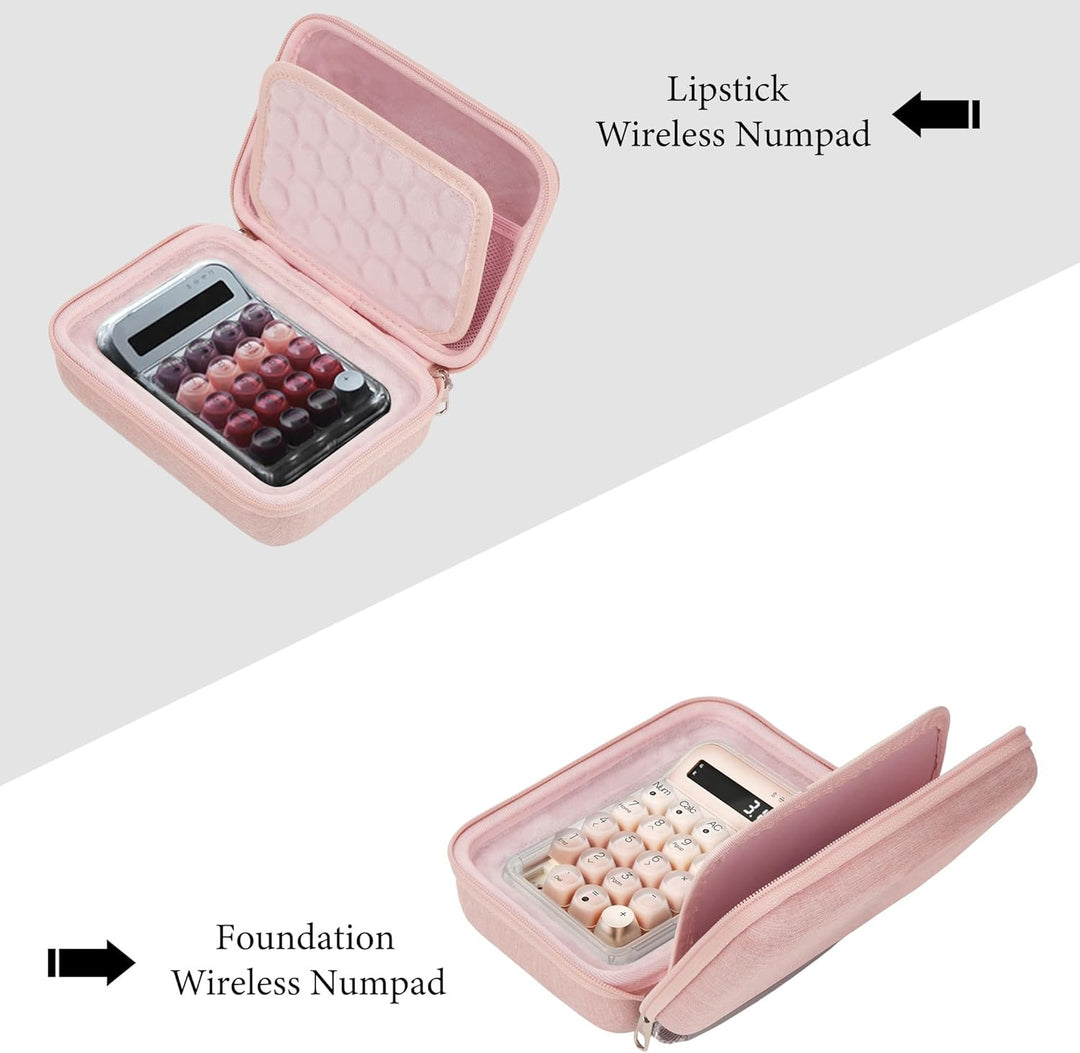 GEEKRIA Hartschalen-Reiseetui mit Ziffernblock, kompatibel mit LOFREE Foundation-Numpad/Lippenstift-